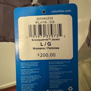 Brand new Columbia puffer